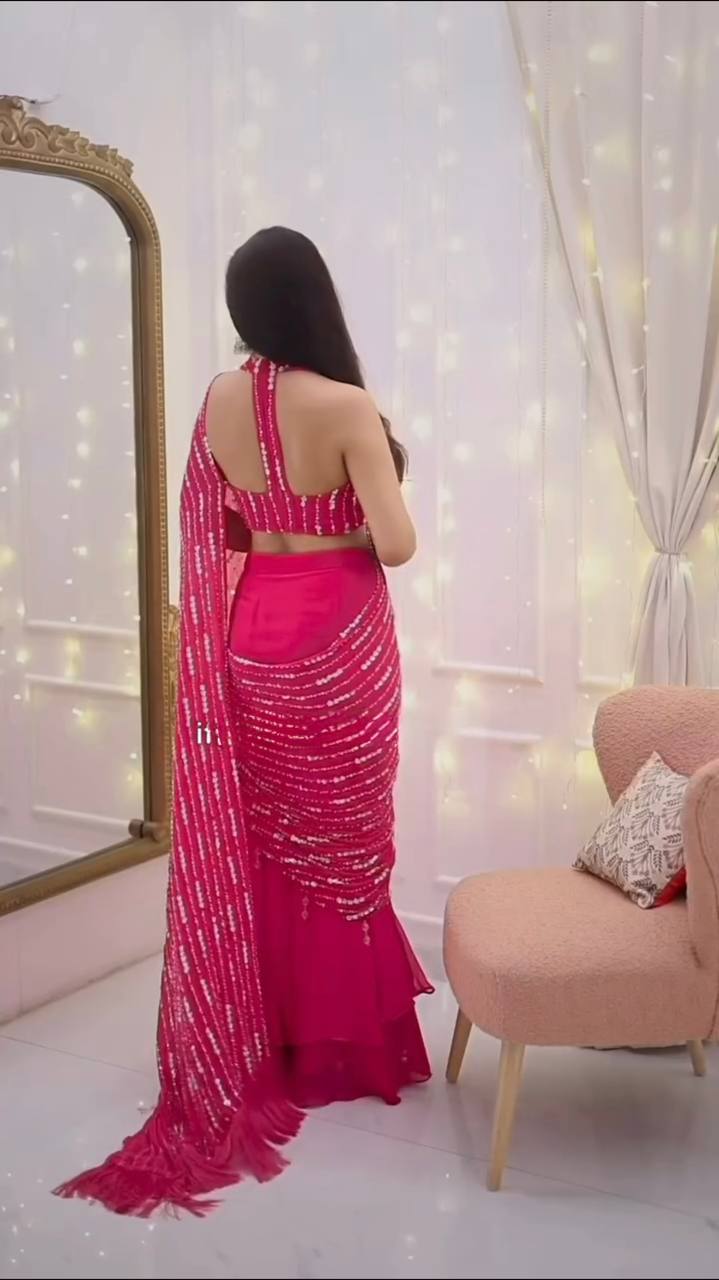 Radiant Rani Pink Silk Lehenga Choli Adorned with Opulent Heritage Floral Motifs and Intricate Zari Borders